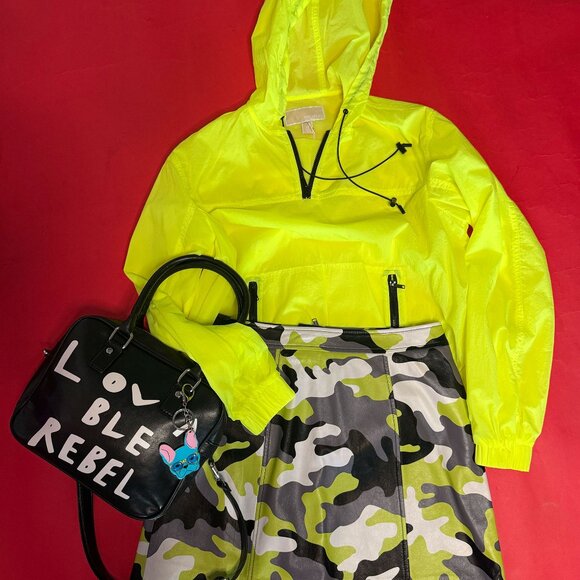 3-Piece Teen Street Style Outfit Bundle – Upcycled Jacket, Skirt, and Bag - Picture 1 of 10